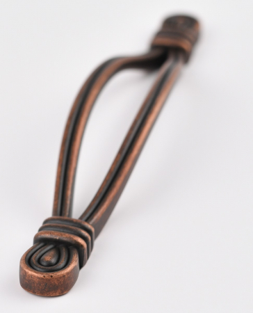 Maner pentru mobila Celia, finisaj cupru antichizat CB, 128 mm [2]