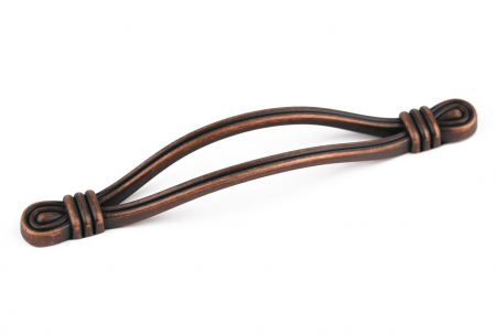 Clasice si vintage - Maner pentru mobila Celia, finisaj cupru antichizat CB, 128 mm