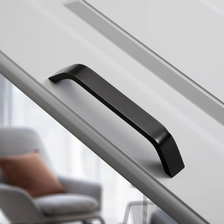 Maner pentru mobila Clarion, finisaj negru mat, L:142 mm [1]