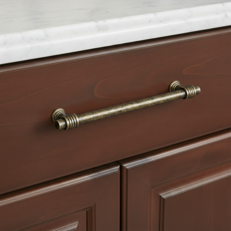 Maner pentru mobila Cruz, finisaj bronz oxidat, L:128 mm [2]