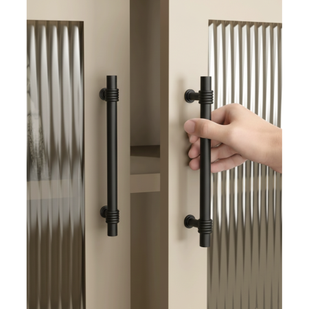 Maner pentru mobila Cruz, finisaj negru mat [2]