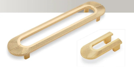 Maner pentru mobila Dax, finisaj alama mata CB, 224 mm [1]