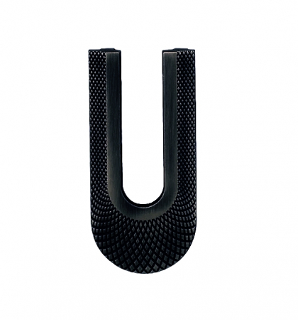 Moderne - Maner pentru mobila Dax, finisaj negru mat CB, 32 mm