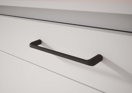 Maner pentru mobila Delgot, finisaj negru grafit, L:138 mm [2]