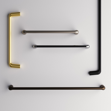 Maner pentru mobila Delgot, finisaj negru grafit, L:138 mm [3]