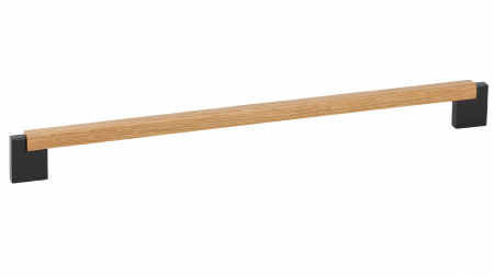 Manere si butoni - Maner pentru mobila Duo Mini, finisaj gri lava   stejar, L:354.6 mm