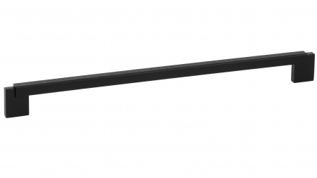Manere si butoni - Maner pentru mobila Duo Mini, finisaj negru mat lacuit, L:354.6 mm