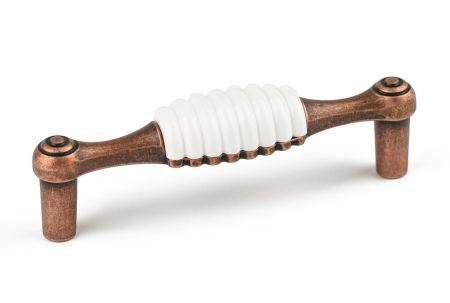 Moderne - Maner pentru mobila Eliana, finisaj cupru antichizat CB, 96 mm