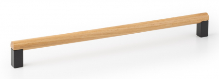 Moderne - Maner pentru mobila Eto, finisaj gri lava/stejar, L:334.6 mm