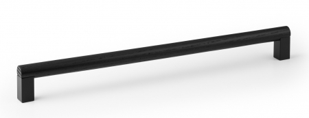 Moderne - Maner pentru mobila Eto, finisaj negru mat/negru mat lacuit, L:334.6 mm