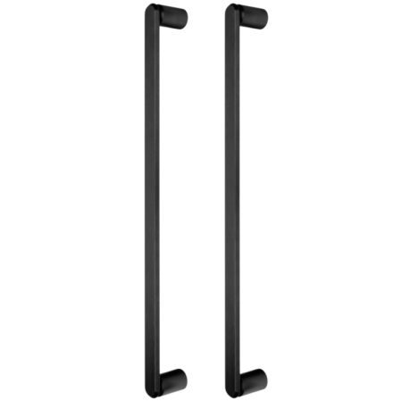 FERONERIE ȘI ACCESORII UȘI - Set manere spatiale double Fase Big, finisaj negru periat, L:508 mm