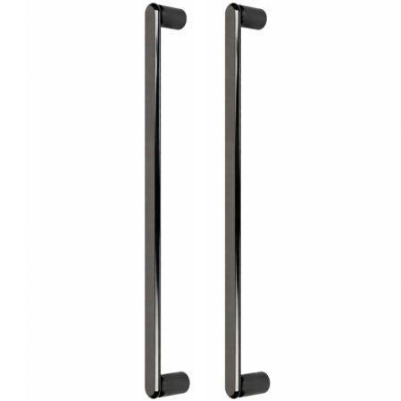 FERONERIE ȘI ACCESORII UȘI - Set manere spatiale double Fase Big, finisaj negru titan lustruit, L:508 mm