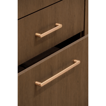 Maner pentru mobila Fase, finisaj alama cava periata, L:337 mm [2]