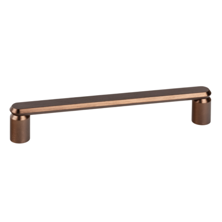 Moderne - Maner pentru mobila Fase, finisaj bronz periat, L:177 mm