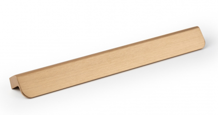 Manere si butoni - Maner pentru mobila Flapp Aluminium, finisaj alama cava periata, L:350 mm