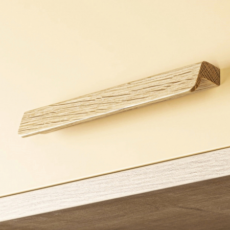 Maner pentru mobila Flapp Wood, finisaj natur, L:200 mm [3]