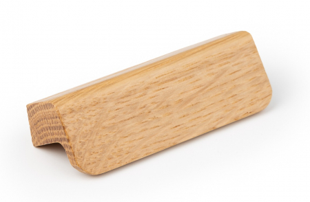 Manere si butoni - Maner pentru mobila Flapp Wood, finisaj stejar, L:70 mm