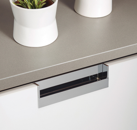 Maner pentru mobila Flat, finisaj crom lucios, L:174.8 mm [3]