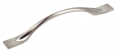 Moderne - Maner pentru mobila Flow, finisaj otel periat GT, L:200 mm