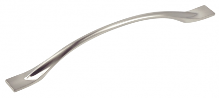 Moderne - Maner pentru mobila Flow, finisaj otel periat GT, L:270 mm