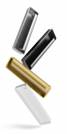 Maner pentru mobila Fold, finisaj alama cava periata, L 174 mm [6]