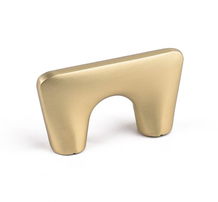 Moderne - Maner pentru mobila Gigi, finisaj alama satin CB, 32 mm