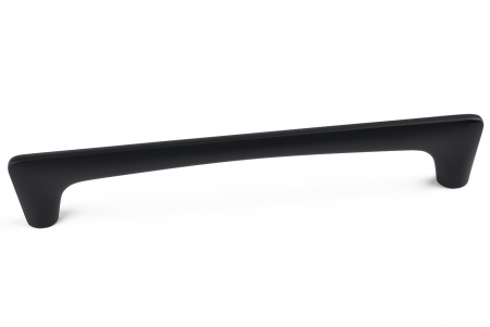 Moderne - Maner pentru mobila Gigi, finisaj negru mat CB, 160 mm