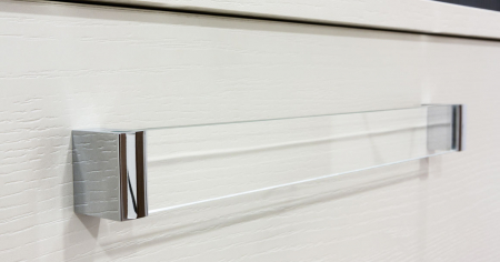 Maner pentru mobila Glass, finisaj transparent, L:175 mm [1]