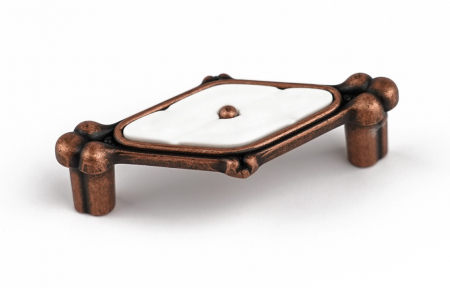 Clasice si vintage - Maner pentru mobila Grace, finisaj cupru antichizat CB, 64 mm