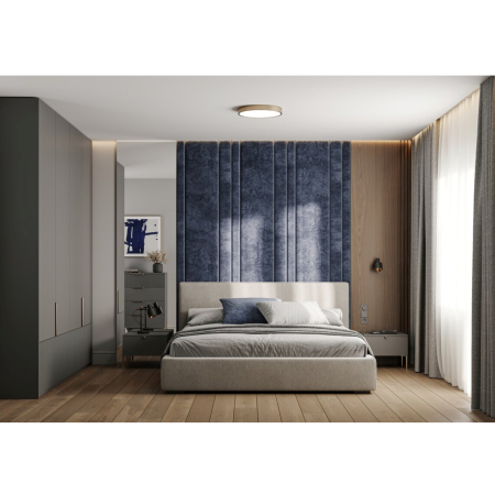 Mâner pentru mobilă Hexa GTV, auriu periat, L: 150 mm [5]