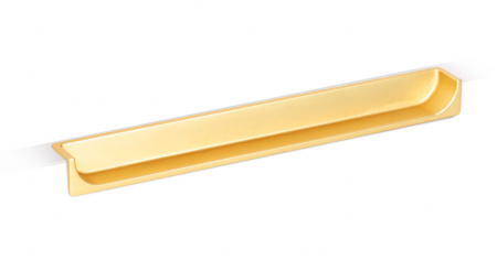 Manere si butoni - Maner pentru mobila Hide, finisaj auriu periat, L:180 mm