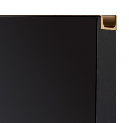 Moderne - Maner pentru mobila Jey2, finisaj alama cava periata, L:447 mm