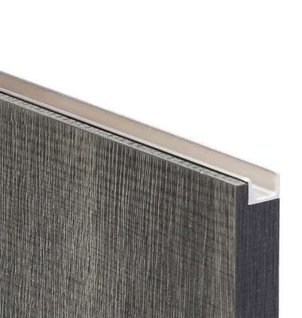 Moderne - Maner pentru mobila Jey2, finisaj otel inoxidabil, L:247 mm
