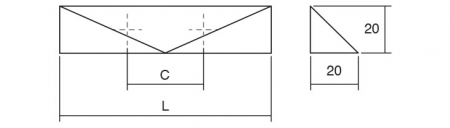 Maner pentru mobila Kares, finisaj nichel periat, L:312 mm [1]