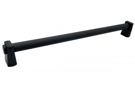 Moderne - Maner pentru mobila Kasper Knurling, finisaj negru mat CB, 320 mm