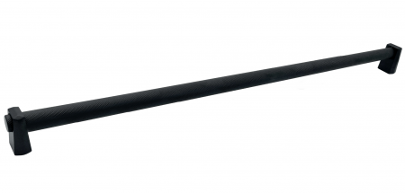 Moderne - Maner pentru mobila Kasper Knurling, finisaj negru mat  CB, 896 mm