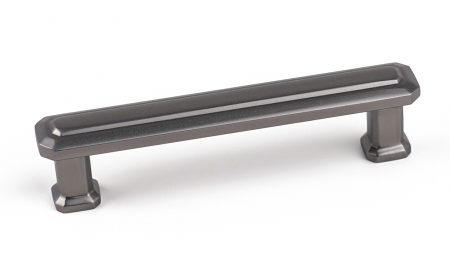 Moderne - Maner pentru mobila King, finisaj negru gun metal CB, 96 mm