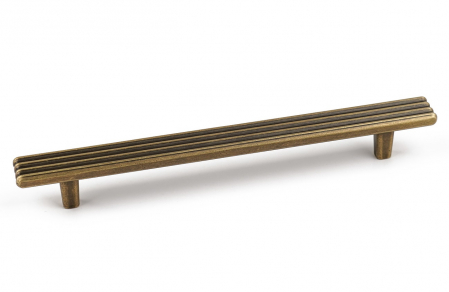 Moderne - Maner pentru mobila Leco, finisaj alama antichizata CB, 160 mm