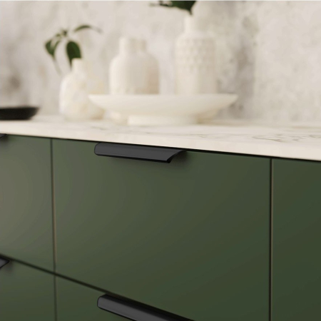 Maner pentru mobila Lentis, finisaj negru mat, L:800 mm [2]