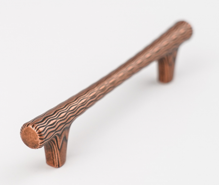 Maner pentru mobila Lina, finisaj cupru antichizat CB, 96 mm [2]