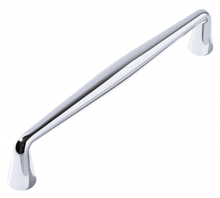 Moderne - Maner pentru mobila Linea, finisaj crom, L:140 mm