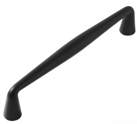 Moderne - Maner pentru mobila Linea, finisaj negru, L:140 mm