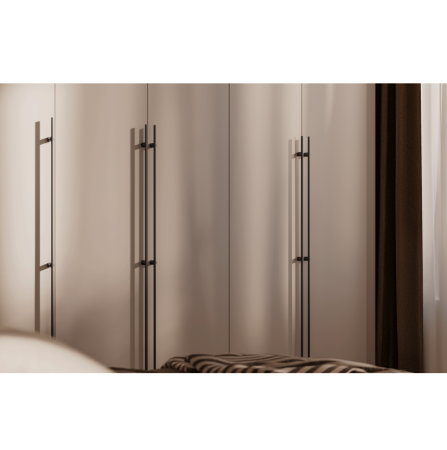 Mâner pentru mobilă Linea GTV, negru mat, L: 1200 mm [5]