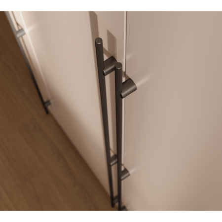 Mâner pentru mobilă Linea GTV, negru mat, L: 1200 mm [4]