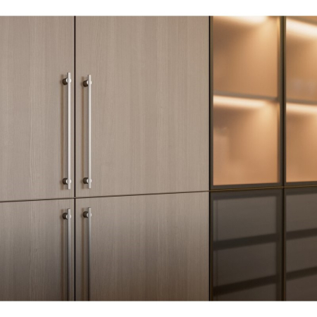 Mâner pentru mobilă Linea GTV, oțel periat, L: 242 mm [4]