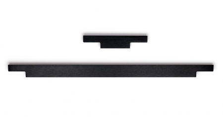 Maner pentru mobila Linear, finisaj negru periat, L:397 mm [1]