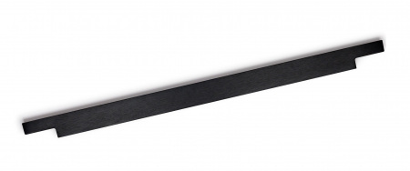 Moderne - Maner pentru mobila Linear, finisaj negru periat, L:497 mm