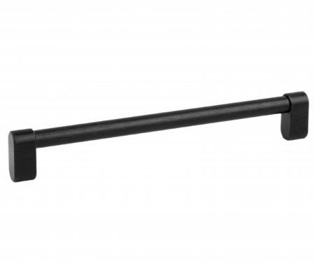 Moderne - Maner pentru mobila Linkk, finisaj negru periat, L:175 mm