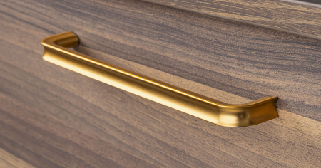 Moderne - Maner pentru mobila Lipp, finisaj alama cava periata, L:205 mm