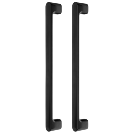 FERONERIE ȘI ACCESORII UȘI - Set manere spatiale double Luv Big, finisaj negru mat, L:419 mm